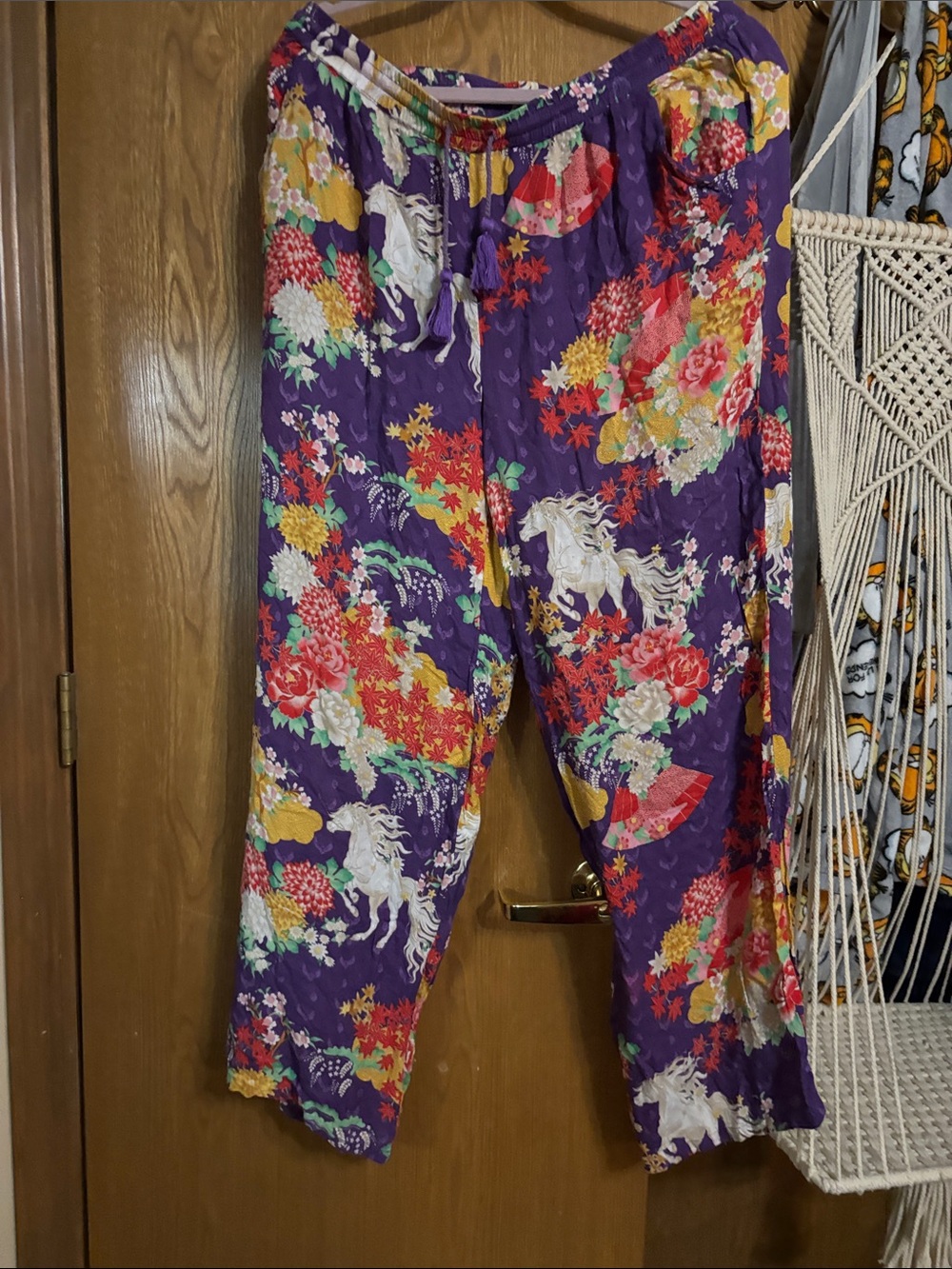 Spell Purple Wild horse pajama pants